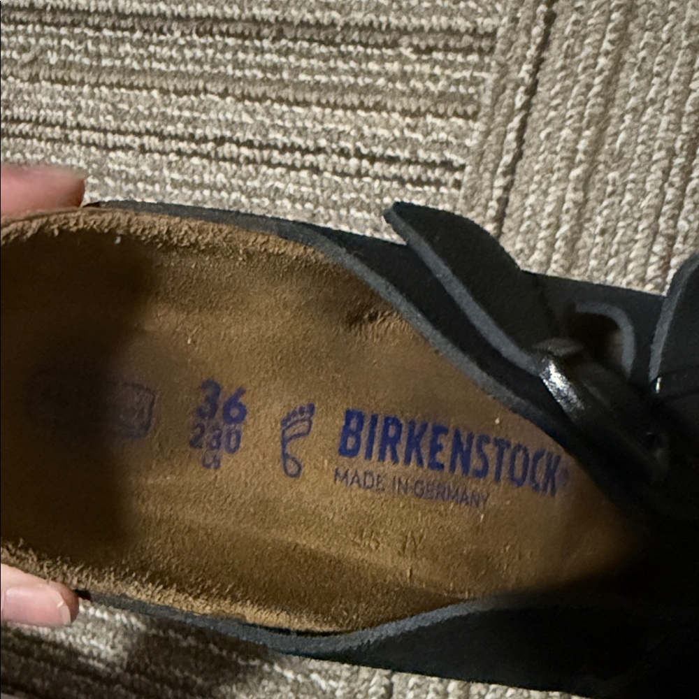 Birkenstock Black Two Strap Sandals - Picture 2 of 3